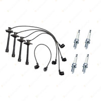 Bosch Ignition Leads + 4 x Denso Spark Plugs for Toyota Rav 4 SXA10 SXA11 SXA11R