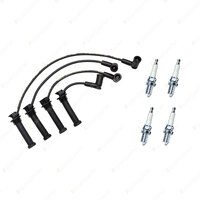 Bosch Ignition Leads +4 Denso Iridium Tough Spark Plugs for Mazda 6 GG GG3P GG3S