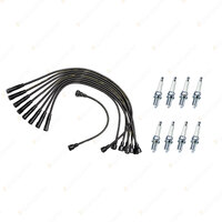 Bosch Leads + 8 Denso Iridium Spark Plugs for Holden Belmont HG HJ HQ HX Torana