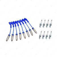 Bosch Leads + 8 x Denso TT Spark Plugs for Holden Caprice WK WL Statesman WH 5.7