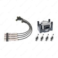 NGK Spark Plugs Coil + Bosch Leads Kit for Audi A1 8X 1.2L CBZA I4 8v 63kW 12-15