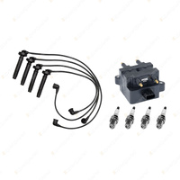NGK Spark Plugs Coil + Bosch Leads Kit for Subaru Forester SG S11 SG9 2.5L EJ251
