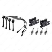 NGK Spark Plugs Coils + Bosch Leads Kit for Mitsubishi Express SJ 2.4L 4G64 I4