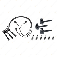 NGK Spark Plugs Coils + Bosch Leads Kit for Lexus ES300 MCV20R MCV20 3.0L 1MZFE
