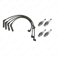 4 x NGK Spark Plugs + Bosch Ignition Leads Kit for Mitsubishi Lancer CA CB 1.5L