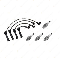 4 x NGK Spark Plugs + Bosch Ignition Leads Kit for Mazda 6 GY GY3W 2.3L L3 I4
