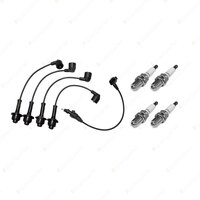 4 NGK Spark Plugs + Bosch Ignition Leads Kit for Toyota Townace KR42 KR43 98-02
