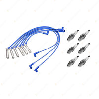 6 NGK Spark Plugs + Bosch Sport Leads for Holden Calais Commodore VS VT VU VX VY