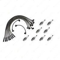 8 NGK Spark Plugs + Bosch Ignition Leads for Ford Fairlane ZC ZD ZF ZG ZH ZK LPG