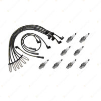 8x NGK Spark Plugs + Bosch Ignition Leads for Holden Calais VT Caprice VR VS LPG