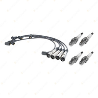 4 x NGK Spark Plugs + Bosch Ignition Leads Kit for Seat Cordoba 6K 1.6L AEE ALM