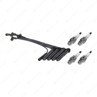 4 x NGK Spark Plugs + Bosch Ignition Leads Kit for Rover 416 1.6L 16K4F 16K I4