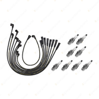 8 x NGK Spark Plugs + Bosch Ignition Leads Kit for Rover 3500 3.5L 11A V8 16v