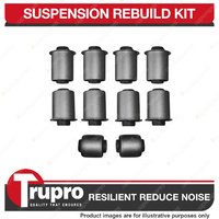 Rear Suspension Bushes Kit Spring Complete 10Pcs for Nissan Pathfinder R51 4WD