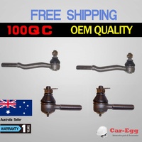 4 Inner + Outer Tie Rod Ends for Toyota Hilux IFS 4WD Hilux RZN167 RZN169 89-05