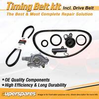 Timing Belt Kit & Gates Drive Belt for Toyota Coaster HZB50R HZB50 Bus 4.2L 1HZ