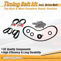 Timing Belt Kit & Gates Drive Belt for Toyota MR2 AW11 Coupe 1.6L 4AGE