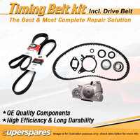 Timing Belt Kit & Gates Belt for Ford Capri Convertible SA 1.6L EFI B6 1989-1990