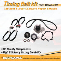 Timing Belt Kit & Gates Drive Belt for Ford Courier PD 2.5L WL 1998-1999