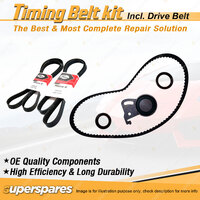 Timing Belt Kit & Gates Drive Belt for Ford Corsair UA 2.0L OHC CA20 1989-1992