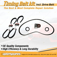 Timing Belt Kit & Gates Drive Belt for Ford Cortina TF 2.0L 1980-1982 with A/C