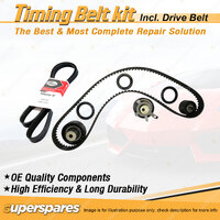 Timing Belt Kit & Gates Drive Belt for Ford Mondeo HC 2.0L ZH20 1998-1998 Auto