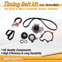 Timing Belt Kit & Gates Belt for Holden Barina XC 1.4L 01-05 from Eng 20U75999
