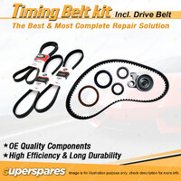 Timing Belt Kit & Gates Drive Belt for Honda Integra 1.6L EFI D16A 1986-1989