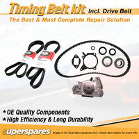 Timing Belt Kit & Gates Drive Belt for Mazda 121 DB DW 1.3L 1.5L B3 1990-2002