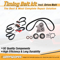 Timing Belt Kit & Gates Drive Belt for Mazda B2200 2.2L SOHC F2 1988-1993