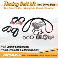 Timing Belt Kit & Gates Drive Belt for Mitsubishi 380 DB 3.8L 24V 6G75 2005-2008