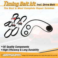 Timing Belt Kit & Gates Drive Belt for Nissan Scargo 1.5L E15S 1989-1990