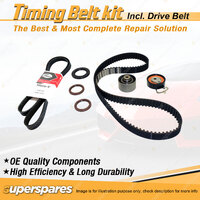 Timing Belt Kit & Gates Belt for Peugeot 307 1.6L TU5JP4 01-08 to Mtr.1806404