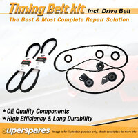 Timing Belt Kit & Gates Drive Belt for Subaru Leone 1.8L 192-1994 Compr.Hitachi