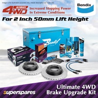 2" Lift Bendix Front Ultimate 4WD Brake Upgrade Kit for Isuzu D-Max TFR TFS