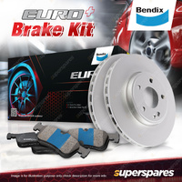 Rear Bendix Euro+ Brake Kit for VW Golf 5G BA BE BQ BV Passat Tiguan T-ROC 310mm