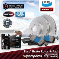 Bendix Front Euro+ Brake Rotors & Pads for Skoda Superb 3T4 3T5 2.0L 08-15 345mm