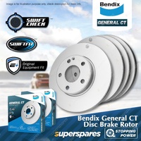 Bendix F + R GCT Brake Rotors for Toyota Landcruiser Prado J15 GDJ150 GRJ150