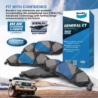 4Pcs Front Bendix GCT Disc Brake Pads for Ford Puma JK 1.0L 92kW FWD 2020-On