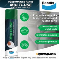 1x Bendix Multi-Use Penetrates Lubricates 400g Spray Can HD Water Dispersant