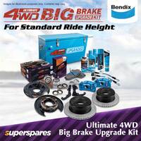 Rear Bendix Ultimate 4WD Big Brake Upgrade Kit for Mazda BT-50 4-Pot Caliper