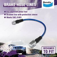 1 Set Bendix Rear Ultimate 4WD Brake Hose Kit for Holden Colorado RG no VSC