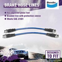 1 Set Bendix Front Ultimate 4WD Brake Hose Kit for Toyota Hilux KUN26 GGN25