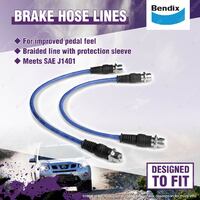 1 Set Bendix Rear Ultimate 4WD Brake Hose Kit for Toyota Hilux GUN126 15-On