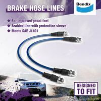 1 Set 50mm Lift Bendix Rear Ultimate 4WD Brake Hose Kit for Toyota Hilux GUN126