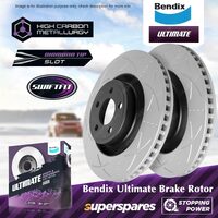 2Pcs Bendix Front Ultimate Disc Brake Rotors for Skoda Superb 3V3 3V5 2.0L