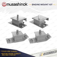 Front + Rear Engine Mount Kit for Nissan Patrol G60 4.0L 6Cyl 4WD PI6 1/73-12/80