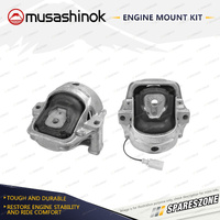 Musashinok LH + RH Engine Mount Kit for Audi A4 B8 Q5 8R 1.8L 2.0L 3.2L 08-17