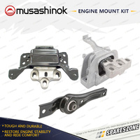 Musashinok Full Engine Mount Kit for Audi A3 8V 1.8L 4Cyl CRBC CRLB 13-16 DCT