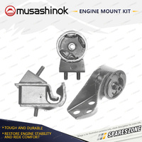 Musashinok Full Engine Mount Kit for Ford Meteor GC 1.6L 4Cyl B6 85-87 Manual